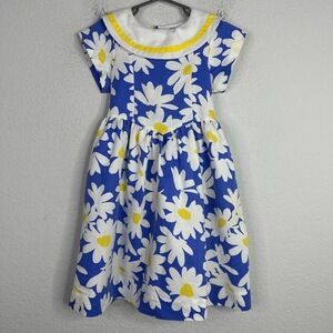 Catherine Rebecca Dress Girls Size 6 Floral Vintage Short Sleeve Spring‎ Easter